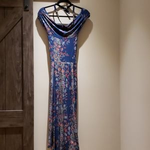 Asos maternity off the shoulder dress with…